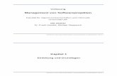 Management von Softwareprojekten - Universität Ulm · Aufbau-organisation Aufwands-schätzung Vorgehens-modelle Analyse-Methoden Design-Methoden Implenetierungs-techniken ... Inhalte