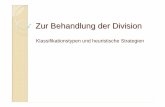 Zur Behandlung der Division - uni-erfurt.de · Wiederholung: Erkennen der Operation und des Klassifikationstypes Am Inselsberg ist ein neuer Skilift in Betrieb genommen worden. Es