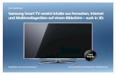 trnd Projektfahrplan Samsung Smart TV vereint Inhalte …trndload.com/samsung-smart-tv/projektfahrplan_samsung-smart-tv.pdf · Samsung Smart TV für 8 Wochen stellvertretend für