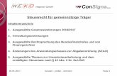 Steuerrecht für gemeinnützige Träger - consigna.de · respond GmbH 26.01.2017 beraten - prüfen - vertreten Seite 1 Steuerrecht für gemeinnützige Träger Inhaltsverzeichnis 1.