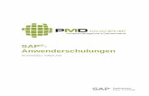 SAP Anwenderschulungen - pmd-akademie.de · (SAP ® ERP Central ... Lohnbearbeitung, Konsignation) Limit- und Dienstleistungsbestellungen Kontrakte Anfragen und Angebote Einkaufslisten