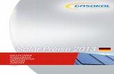 Solar Preise 2013 - gasokol.be · 4 Alle Preise exkl. Mehrwertsteuer, technische Änderungen vorbehaltenAlle Preise exkl. Mehrwertsteuer, technische Änderungen vorbehalten GASOKOL