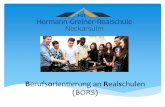Berufsorientierung an Realschulen (BORS) an der - · PDF fileBerufsorientierung im und ... Hermann - Greiner - Realschule Neckarsulm ... Kompetenzen der Schülerinnen und Schüler
