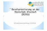 Berufsorientierung an der Realschule Stockach (BORS) .*Berufsorientierung an der RS Stockach Begrifflichkeiten