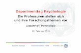 Departmenttag Psychologie Die Professuren stellen .â€¢ Wissensfloater â€¢ Smartphone im Unterricht