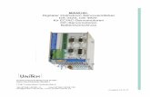 MANUAL Digitaler Drehstrom Servoverst¤rker DS .Teil3 Inbetriebnahme-Anleitung Teil4 Software-Referenz