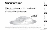Benutzerhandbuch - download.brother.comdownload.brother.com/welcome/docp000591/cv_td4100n... · 1 Einführung TEIL 2 TEIL 3 Erste Schritte Referenz Software installieren Etikettendrucker