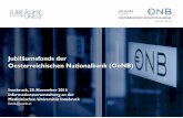 Jubiläumsfonds der Oesterreichischen Nationalbank … · • Reform beschlossen von Direktorium und Generalrat der OeNB im September 2016 • Konsolidierte, neue Rechtsgrundlage