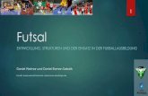 Futsal · Futsal-Ball führt zu besserem Spielfluss, Ballkontrolle und Spielverständnis Mehr Auszeit durch geringere Pausen (Ausball) höhere Motivation im jungen Alter, gerade für