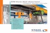 STD Vario dual chain hoist - STAHL CraneSystems … · Dual chain hoist _ F-PB-1.5-EN-07.08-vis visuell.de the systematic further development The R&D department of STAHL CraneSystems