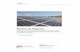 Modelo de Negocio - Programa Energ­as Renovables .Deutsche Gesellschaft f¼r Internationale Zusammenarbeit