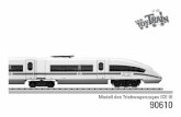 Modell des Triebwagenzuges ICE III 90610 - champex-linden.de · Sharp edges and points required for operation. ... • Le train utilise l’alimentation électrique de la voie. Les
