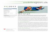 Monatsthema 11/2013: Mut tut gut - mobilesport.ch · BASPO mobilesport.ch 11/2013 Mut tut gut Hilfsmittel 3 Checkliste Geräteaufbau Bei der Unterrichtsvorbereitung muss dem Auf-