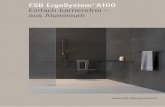 FSB ErgoSystem A100 Einfach barrierefrei – aus … Ray Eames, Arne Jacobsen u. a. Beginn der 1980er Jahre Mit dem Mentor Otl Aicher, der unter ande-rem für die Erscheinungsbilder