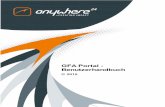 GFA Portal - BenutzerhandbuchX(1)S(fmdbtlmvna0muadvplznqit3... · 5 Einleitung GFA Portal - Benutzerhandbuch 1 Einleitung 1.1 Motivation und Zweck Das vorliegende Benutzerhandbuch