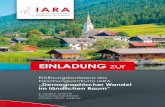 EINLADUNG zur - blog.fh-kaernten.atblog.fh-kaernten.at/iara/files/2016/06/Einladung-zur... · Eröffnungskonferenz des Forschungszentrums IARA „Demographischer Wandel im ländlichen