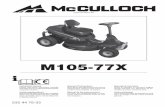 OM, McCulloch, M105-77X, 96021001800, 2012-01, Tractor, EN ...m.mcculloch.com/ddoc/MCCO/MCCO2012_EUenEUdeEUfrEUesEUnlEUit/MCCO... · renda estas intrucciones an tes de usar esta maquina.