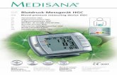 DE Blutdruck-Messgerät HGC - medisana.de1).pdf · Posición de memoria PT Medidor da tensão arterial Ecr ... MEDISANA Blutdruckmessgerät HGC haben, empfehlen wir Ihnen, die nach-