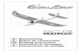D Bauanleitung F GB I E - rc-service.chrc-service.ch/Anleitungen/Multiplex/Modelle Flugzeuge/md_easystar... · Fluggewicht Serie - 400er Motor/ 6 Zellen AA ca. 680 g ... fino a quando
