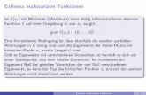 Extrema multivariater Funktionen - Vortragsfolien zur Höheren …vhm.mathematik.uni-stuttgart.de/Vorlesungen/Differential... · 2018-05-29 · Extrema multivariater Funktionen Ist
