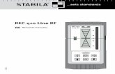 REC 410 Line RF - Sprache - STABILA Messgeräte … REC 410 Line RF (a)ecla LIG/DESLT (b)ecla de volume T (c)ecla de precisão T (d)ecla Alinhamento fino T automaticamente (e)ecla