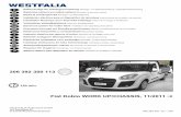 Fiat Doblo WORK UP/CHASSIS, 11/2011 - Westfalia-Automotive · Sistema elétrico para dispositivo de reboque Instruções de montagem e operação ... Fiat Doblo WORK UP/CHASSIS, ...
