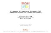 Phase Change Material (Phasenwechselmaterial) - pcm-ral.org · Phase Change Material Composites (PCM composites) are composite materials which always include PCM constitu - ents.
