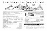 Heroldsbacher Nachrichten · Wichtige Rufnummern für den Notfall 110 Polizeinotruf(für die polizeiliche Gefahrenabwehr) 112 Notruf für Rettungsdienst und Feuerwehr