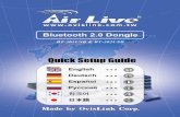 Bluetooth 2.0 Dongle - Airlivefs.airlive.com/manual/AirLive_BT-201USB_QSG.pdf · Diese sind frei definierbar. Schritt 3: Um die Bluetooth-Dienste zu konfigurieren klicken Sie auf