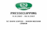 Presseclipping - scdhfk-handball.de · Sportschau, 11.11.17:
