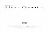 Sonderdruck aus: Silvae Genetica · Silvae Genetica 48,1(1999) taking place because forest trees are long lived, have a slow generation turnover, and exist in a constantly changing
