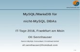 MySQL/MariaDB f¼r nicht-MySQL DBAs -   .Sun Microsystems kauft MySQL f¼r USD 1 Mia, Apr 2008