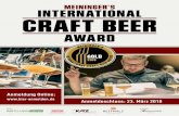 Anmeldung Online - .Craft Beer Award knapp 1.000 Biere aus aller Welt kritisch begutachtet und verkostet,