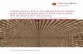 UMGANG MIT ISLAMISMUS UND ... - bildung-rp.de · Umgang mit Islamismus und Radikalisierungsprozessen im Kontext Schule Fachtagung für Schulleitungen sowie Mitglieder schulinterner