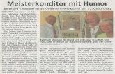 MZ 21.08 - kh-muenster.de · Meisterkonditor mit Humor Bernhard Kleimann erhält Goldenen Meisterbrief am 75. Geburtstag MONSTER. Kreativität und Hu- mor zeichnen Bernhard Klei-