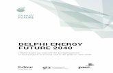 DELPHI ENERGY FUTURE 2040 - pwc.de · 2 inhaltsverzeichnis einleitung 3 in alternativen denken: wie funktioniert die delphi-methode? 4 hinweise zum lesen der studienergebnisse 5