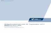 Halbjahresbericht zum 30. September 2017 Rent Kurz URA · Inhaltsverzeichnis Seite Vorwort 3 UniRent Kurz URA 6 Wertentwicklung des Fonds 6 Geografische Länderaufteilung 6 Wirtschaftliche