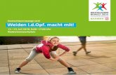 Deutschland bewegt sich! Weiden i.d.Opf. macht mit! · Kostenlose Fitness- und Gesundheitsaktionen Auf dem Open-Air-Fitness-Parcours gibt es viele Angebote zum Kennenlernen und Ausprobieren.
