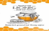 Honigratgeber Backen mit Honig statt mit Zucker (PDF Datei) · I. Einleitung 1. Honig Honig wird von Honigbienen produziert. Diese sammeln Nektar aus Blüten, auch Nektariensaft genannt,