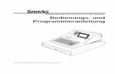 SAM4S NR-500 Series Electronic Cash Register Bedienungs ... · SAM4S NR-500 Series Manual Vorbereitung der Kasse • 3 Inhaltsverzeichnis Vorbereitungen Hinweise zur Benutzung dieser