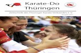 Karate-Do Thüringen - karate-tkv.de · 3 Erfurt. Mit einem 32-köpfigenTeam reiste der Deutsche Karate Verband nach Sofia/Bulgarienum an den 44.Eu-ropameisterschaften der Jugend
