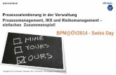 BPM@ÖV2014 - Swiss Day · Netcetera | 4 «Vernetzte Verwaltung» - Elemente zur Beschreibung aus: eCH-0138 Rahmenkonzept zur Beschreibung von Aufgaben, Leistungen, Prozessen und