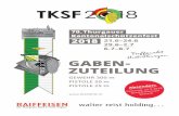 TKSF2018 Gabenzuteilung Broschuere 00166 021802 V3 · 3 Das Organisationskomitee des 70. Thurgauer Kantonalschützenfestes 2018 dankt allen Partnern, Sponsoren, Gönnern, Donatoren,