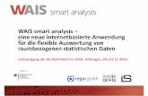 WAIS smart analysis– eine neue internetbasierte Anwendung ... · WAIS smart analysis– eine neue internetbasierte Anwendung für die flexible Auswertung von raumbezogenen statistischen