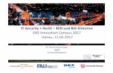 IT‐Security+RechtSecurity - dke.de · Verbesserung der Wid t dfähikit Drastische Eindämmung der Widerstandsfähigkeit gegenüber Cyberangriffen rastischeindämmungder Cyberkriminalität