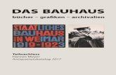Das Bauhaus - books-art-objects-zuerich.ch · Bauhaus-Veröﬀentlichungen aus Weimar und Dessau 3 Dokumente aus dem Leben und Wirken von Hannes Meyer 30 ... Jeannine Fiedler: Bauhaus.