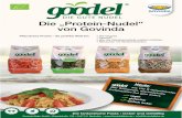 Die „Protein-Nudel“ von Govinda - biocultura.org · Para ser cocinado, añadir en 600ml de agua fría el contenido del paquete de 65g, mezclar bien y dejar hervir. Una vez llegados