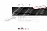 BARI - ftp.roeben.comftp.roeben.com/technischedatenbariapril2017.pdf · 1. Met zijn royale speling in de kopsluiting van 30mm (en 8 mm in de breedte) is de BARI buitenge-woon flexibel.