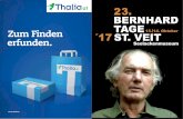 23. BERNHARD TAGE - stvgermanistik.oeh-salzburg.comstvgermanistik.oeh-salzburg.com/wp-content/uploads/2017/07/Thomas... · 3. t HoMas-BernHard-taGe st.Veit 01 3. t HoMas-BernHard-taGe