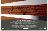 16–18 Nov. 2018 · liuteria e archetteria svizzera Exhibition of contemporary Swiss violin making and bow making Roderich Paesold Made in Germany since 1848. ERNST GÖHNER STIFTUNG